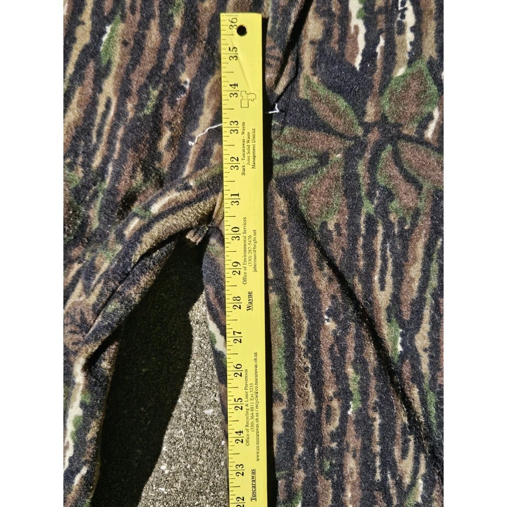 Vintage 90s Spartan Realtree Orig Camo Fleece Pants Polartuff Made In USA 36×30 - Picture 8 of 9